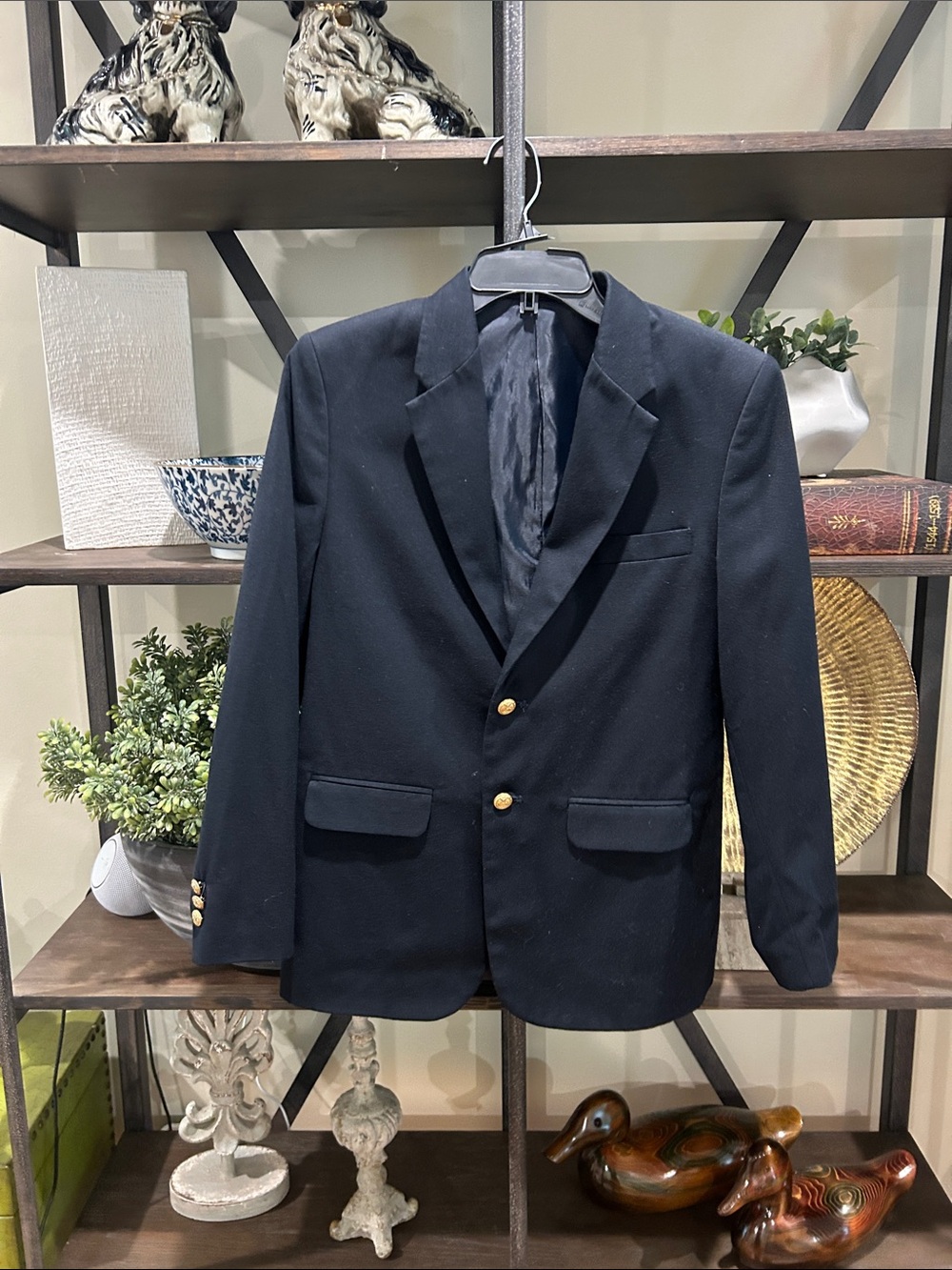 Women’s Izod 12 Navy Blazer with Gold Buttons